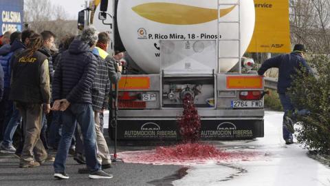 atac frances a camions valencians