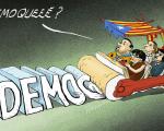 el govern catala com als Picapedra atropellant a la democracia