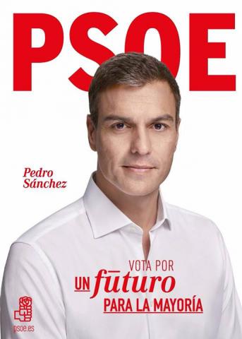 cartell del PSOE en Pedro Sánchez