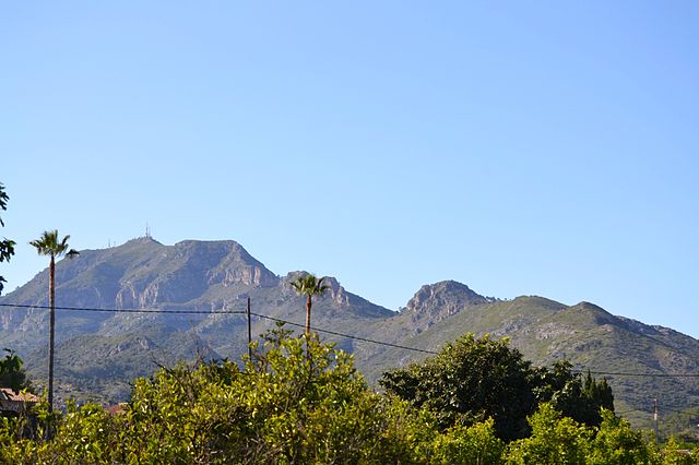 EL  pic del Monduver vist des de Marchuquera