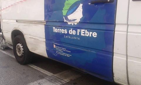 Furgona de l'administracio catalana en terres valencianes