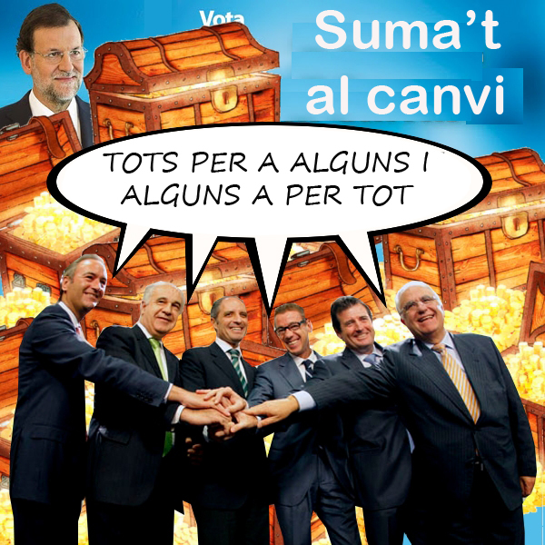 Vinyeta tots pel canvi: Tot per ad alguns...