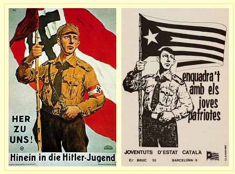 comparacio de cartell nazi i cartell panca