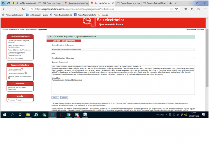 queixa_davant_de_lajuntament_de_sueca